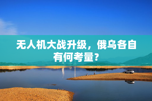 无人机大战升级，俄乌各自有何考量？
