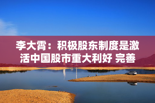 李大霄：积极股东制度是激活中国股市重大利好 完善公司治理将夯实中国股市基础