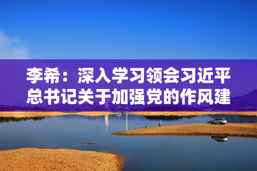 李希：深入学习领会习近平总书记关于加强党的作风建设的重要论述，推动深入贯彻中央八项规定精神学习教育取得更大实效