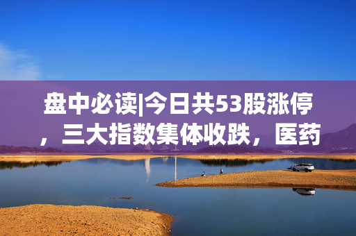 盘中必读|今日共53股涨停，三大指数集体收跌，医药概念逆势走高