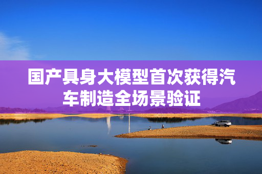 国产具身大模型首次获得汽车制造全场景验证