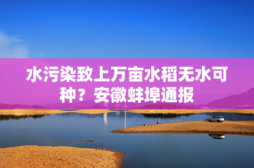 水污染致上万亩水稻无水可种？安徽蚌埠通报