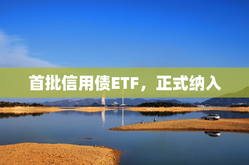 首批信用债ETF，正式纳入
