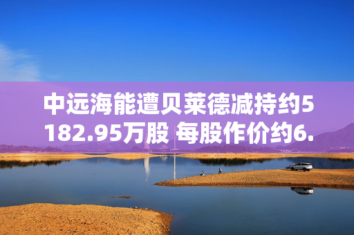 中远海能遭贝莱德减持约5182.95万股 每股作价约6.12港元