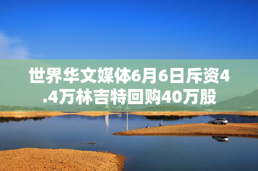 世界华文媒体6月6日斥资4.4万林吉特回购40万股
