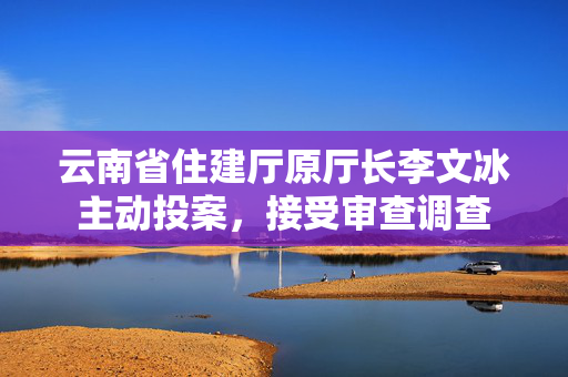 云南省住建厅原厅长李文冰主动投案，接受审查调查