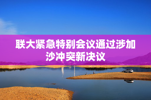 联大紧急特别会议通过涉加沙冲突新决议