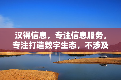 汉得信息，专注信息服务，专注打造数字生态，不涉及进出口业务