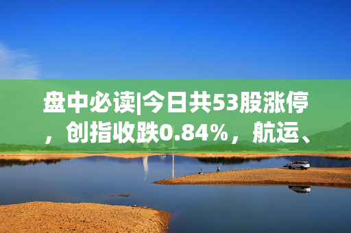 盘中必读|今日共53股涨停，创指收跌0.84%，航运、光伏板块走强