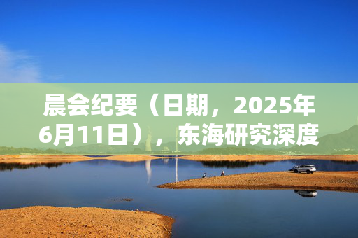 晨会纪要（日期，2025年6月11日），东海研究深度解析