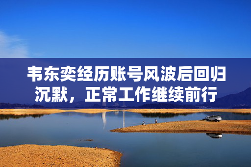 韦东奕经历账号风波后回归沉默，正常工作继续前行