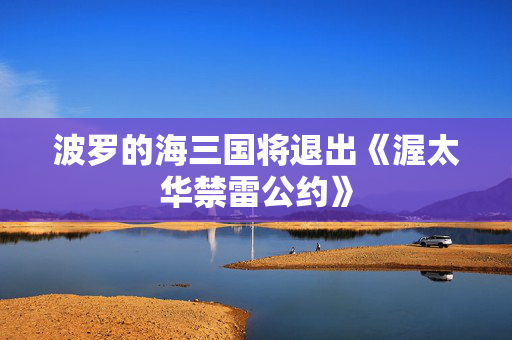 波罗的海三国将退出《渥太华禁雷公约》