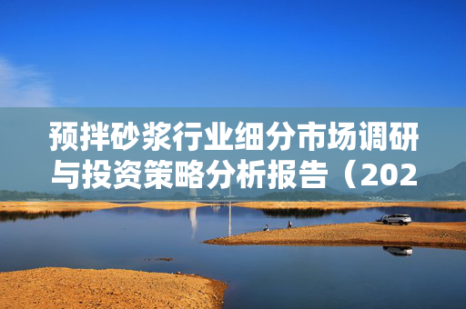 预拌砂浆行业细分市场调研与投资策略分析报告（2025-2031年展望）