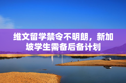 维文留学禁令不明朗，新加坡学生需备后备计划