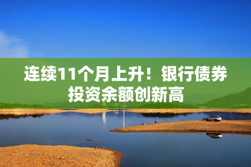 连续11个月上升！银行债券投资余额创新高