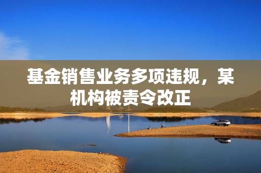 基金销售业务多项违规，某机构被责令改正