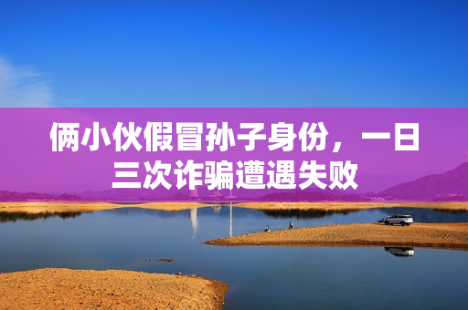 俩小伙假冒孙子身份，一日三次诈骗遭遇失败