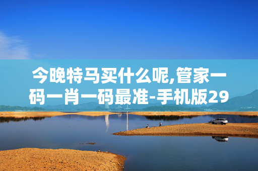 今晚特马买什么呢,管家一码一肖一码最准-手机版293.219