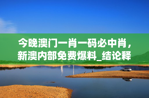 今晚澳门一肖一码必中肖，新澳内部免费爆料_结论释义解释落实_网页版v612.464