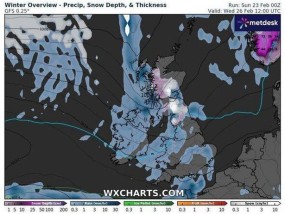 英国天气：降雪地图准确地显示了几天内将面临巨大北极暴风雪的地区——完整列表