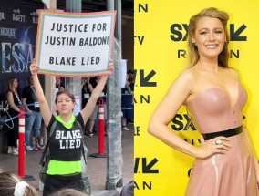 Blake Lively在《Another Simple Favor》的SXSW首映式上与Justin Baldoni抗议者对峙