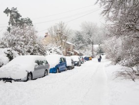 新的降雪地图显示，今晚积雪深度将覆盖英国各地