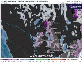 英国降雪地图显示了新的-8C雪弹将冻结英国人的确切日期和时间
